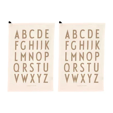 Design Letters kjøkkenhåndkle 40x60 cm 2-stk. - Off white - Design Letters