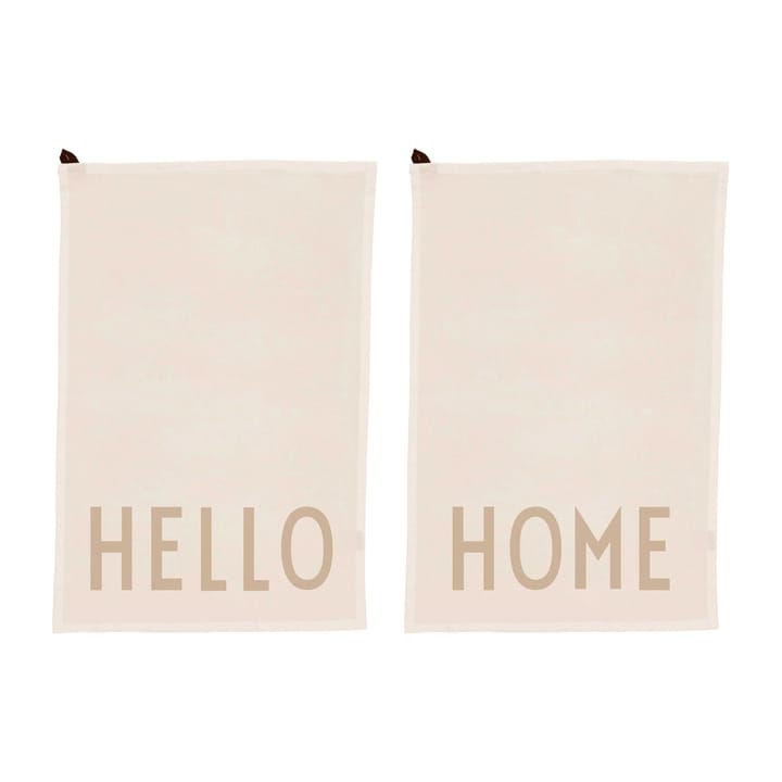 Design Letters kjøkkenhåndkle favoritt 2 deler - Hello-home-off white - Design Letters