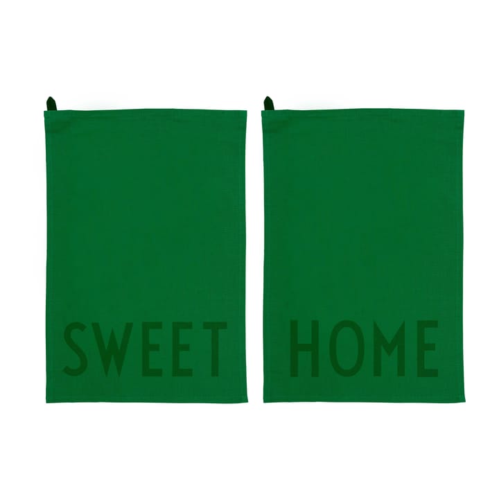 Design Letters kjøkkenhåndkle favoritt 2 deler, Sweet-home-green Design Letters