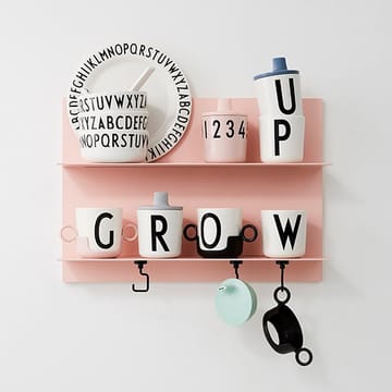Design Letters lokk til melaminkopp - grå - Design Letters