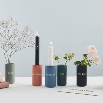 Design Letters lysholder til vase og espressokopp - Blå - Design Letters