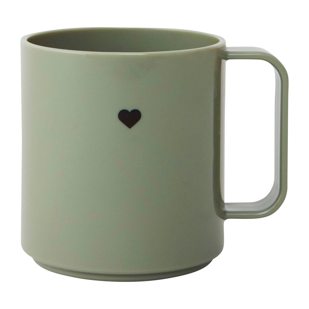 Design Letters Design Letters Mini Love kopp med håndtak Olive Green
