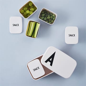 Design Letters Snack Box til matboksen - hvit - Design Letters