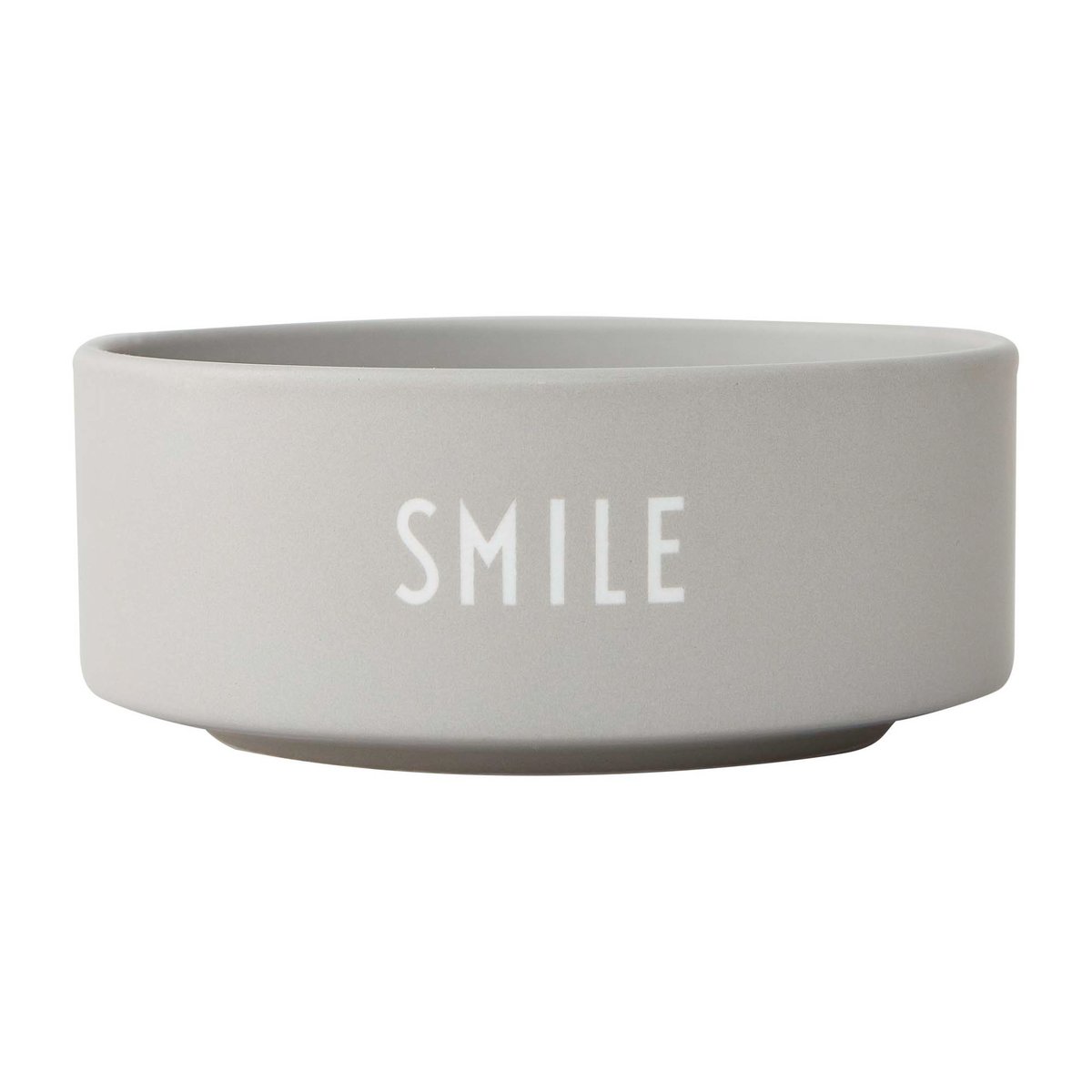 Design Letters Design Letters snackskål Ø12 cm Smile-grey