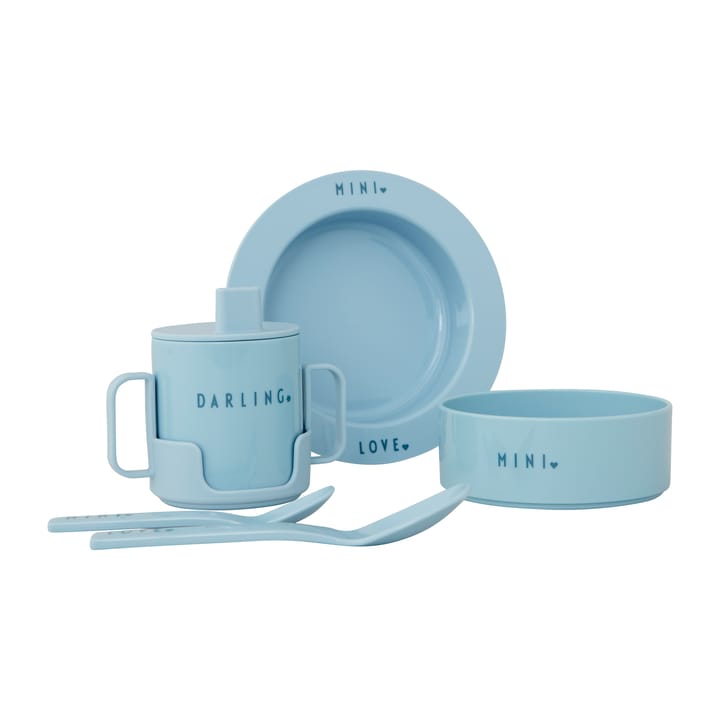 Design Letters startsett favoritt mini - Light blue - Design Letters