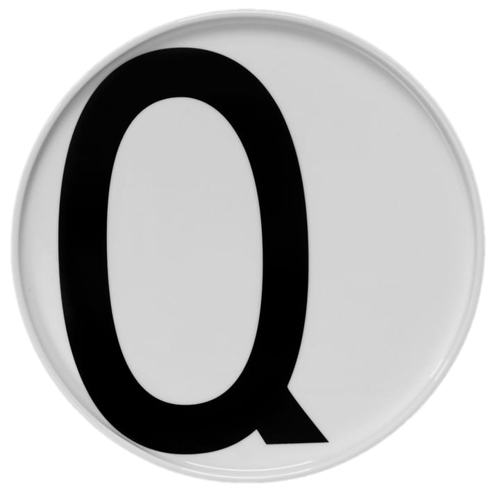 Design Letters tallerken, Q Design Letters