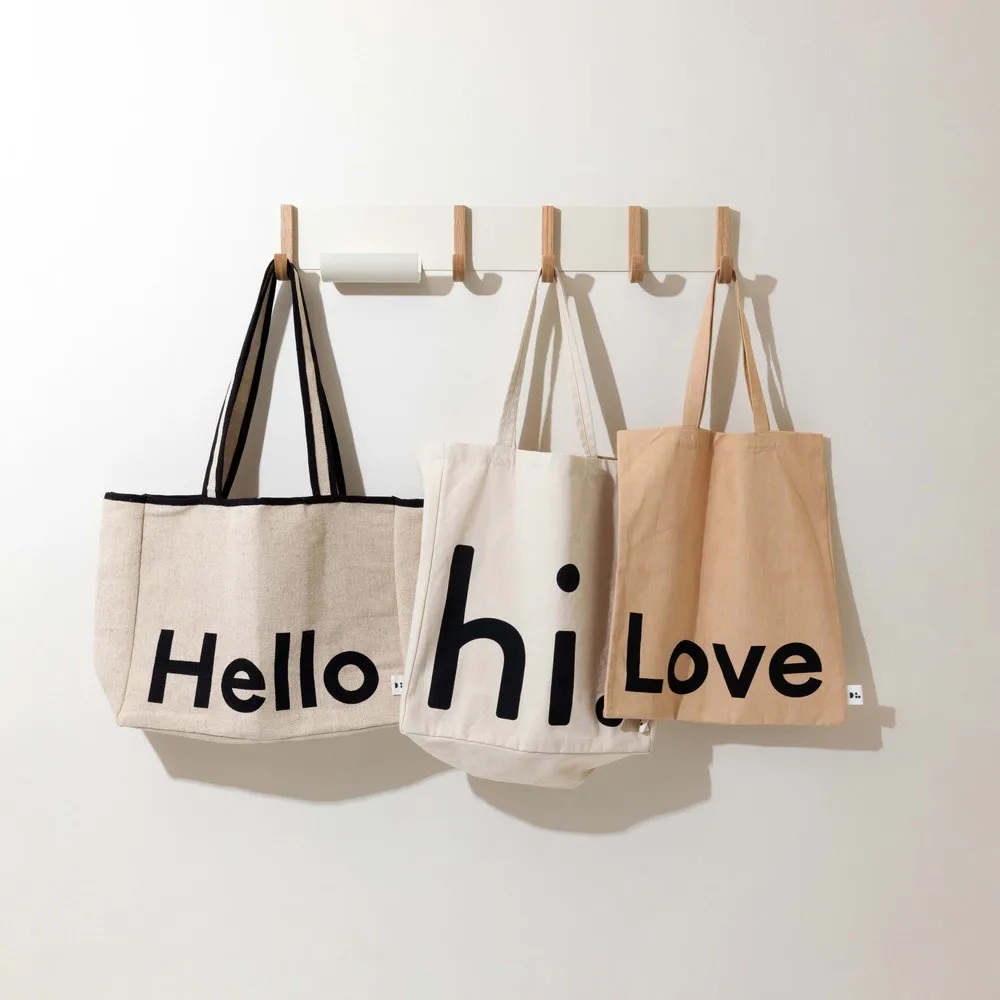 Design Letters Tote bag veske, Love-beige Design Letters