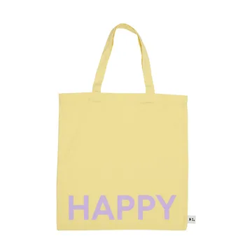 Design Letters Tote bag veske - Yellow-pink - Design Letters