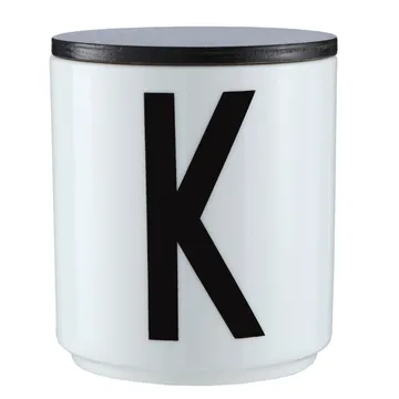 Design Letters trelokk til kopp - sort - Design Letters