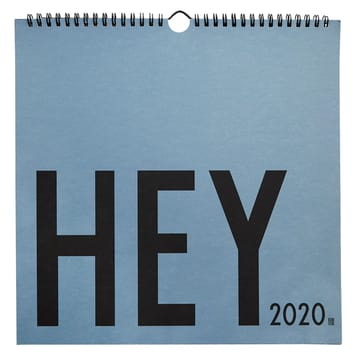 Design Letters veggkalender 2020 - Blå - Design Letters