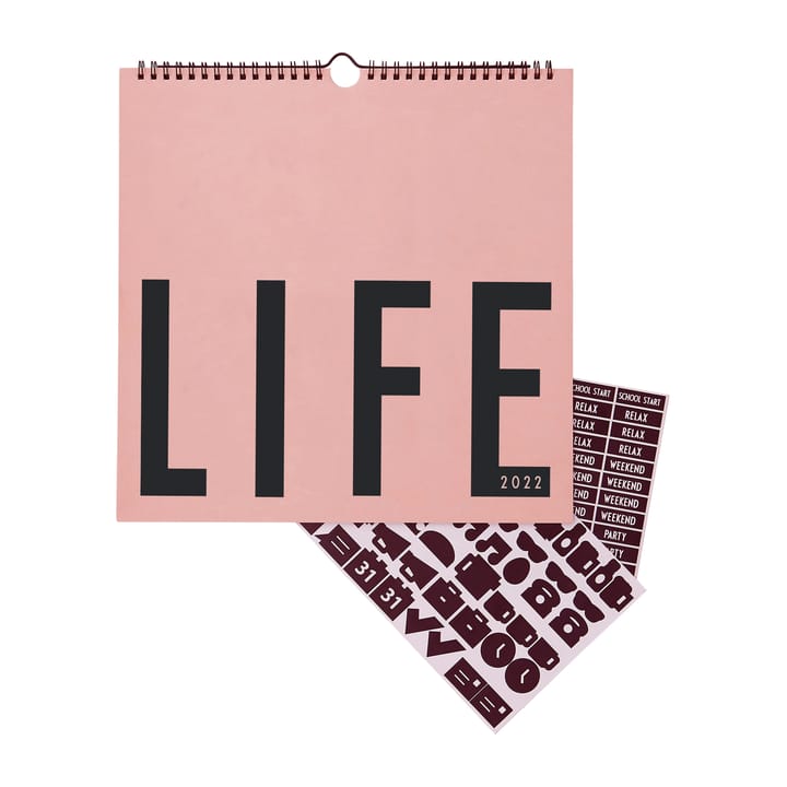 Design Letters veggkalender 2022 - Nude - Design Letters