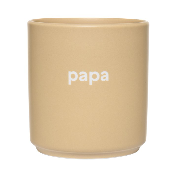 Design Letters - Favourite kopp papa 25 cl beige