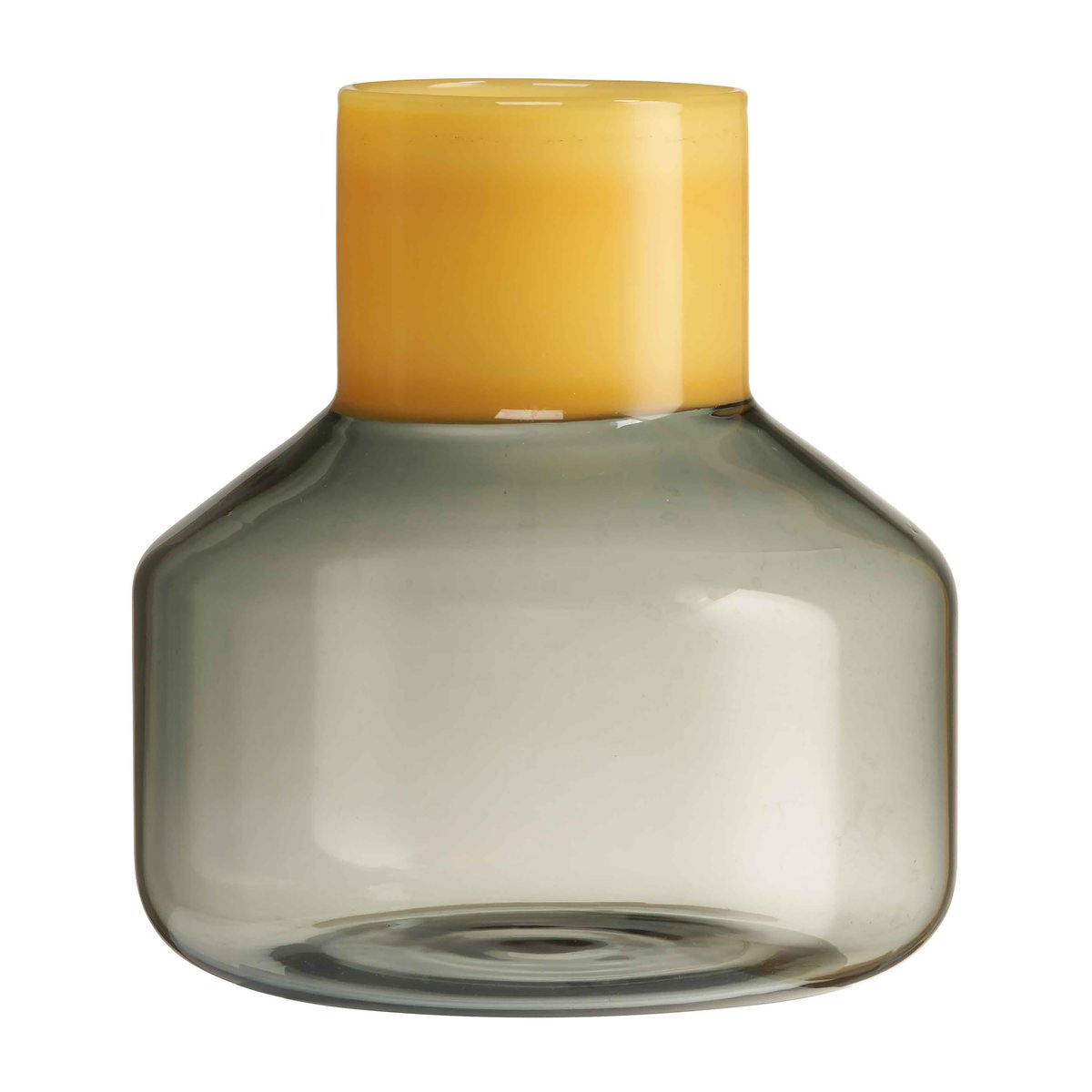 Bilde av Design Letters Generous vase medium Ø 13 cm Milky yellow-smoke