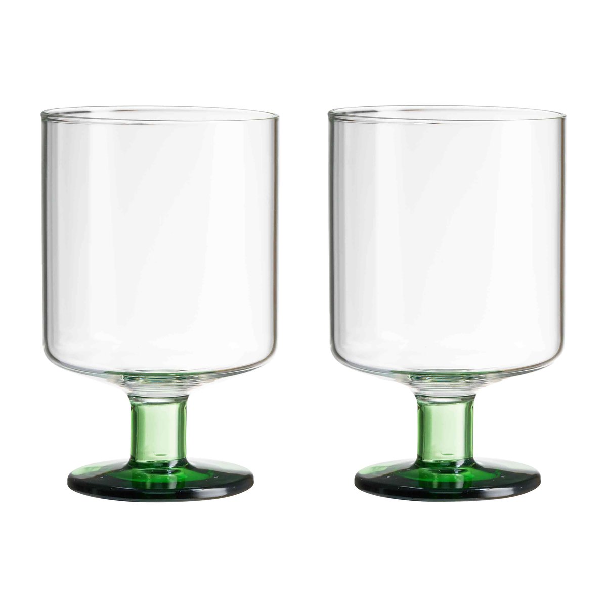 Design Letters Generous vinglass 30 cl 2-pakning Clear-green