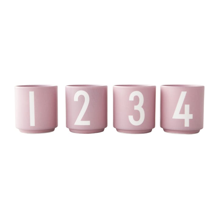 Mini Cups kopp sett med 4 - Lavender - Design Letters