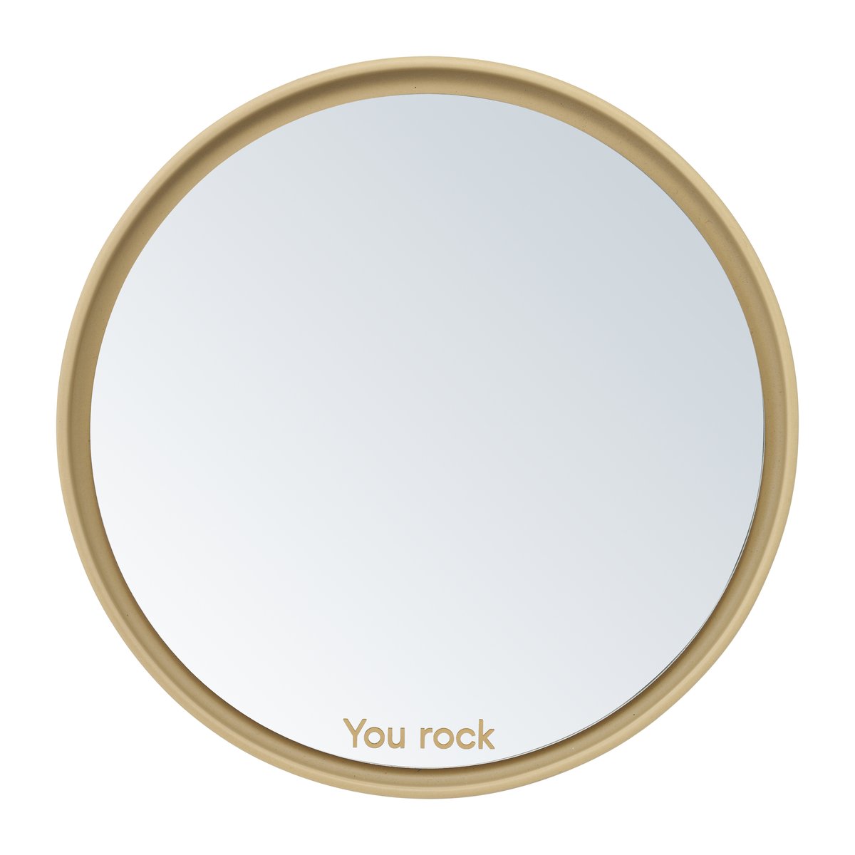 Design Letters Mirror Mirror bordspeil Ø 21 cm Beige