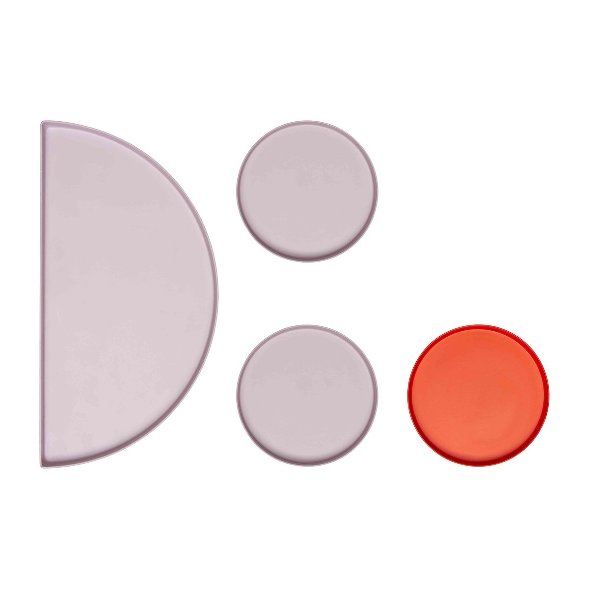 Design Letters Treasure Trays brett sett med 4 Lavender-terracotta