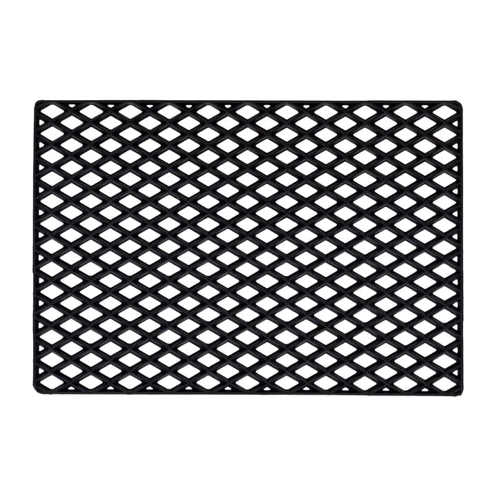 Black grid dørmatte - 45 x 75 cm - Dixie