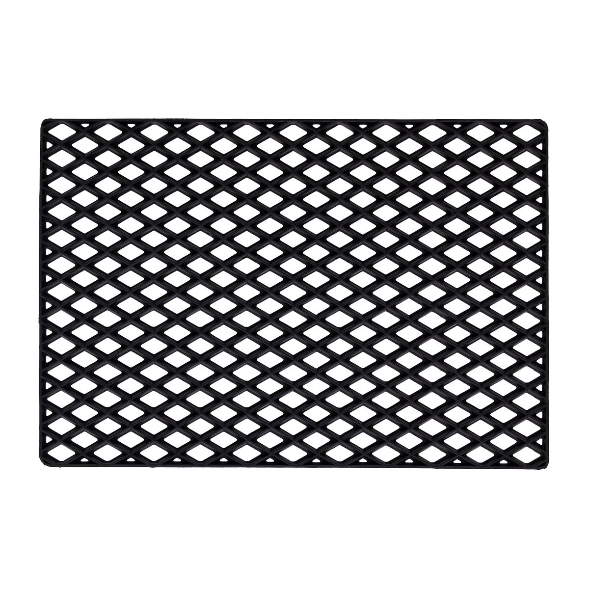 Bilde av Dixie Black grid dørmatte 45 x 75 cm