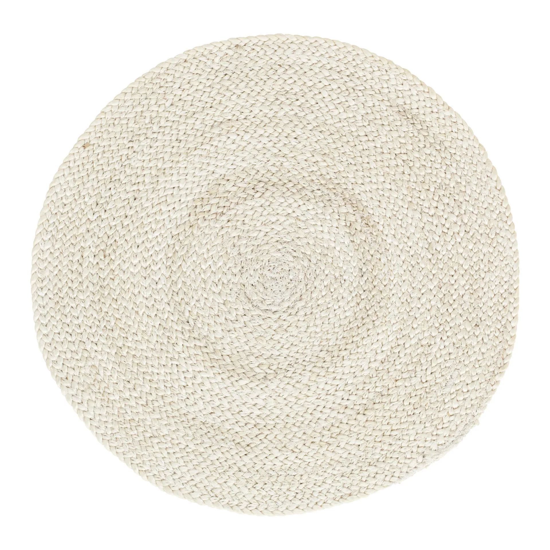 Braided spisebrikke Ø38 cm, Ivory Dixie
