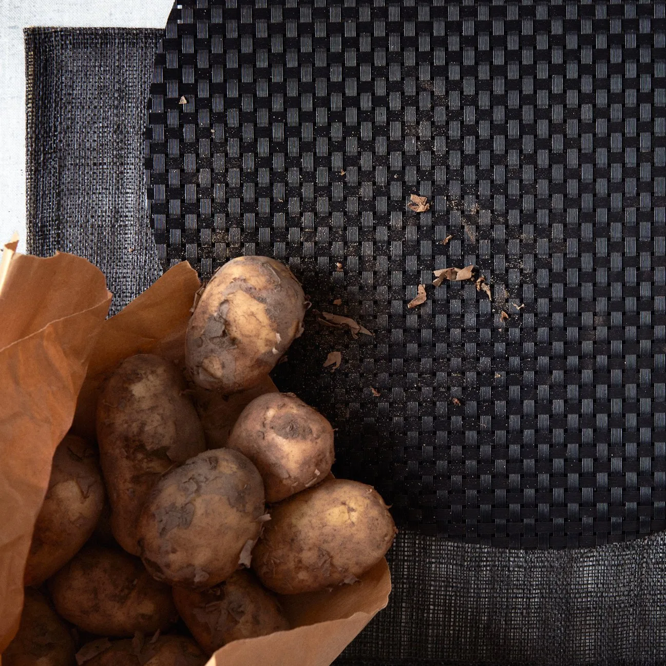 Dixie spisebrikke (lin), sort Dixie