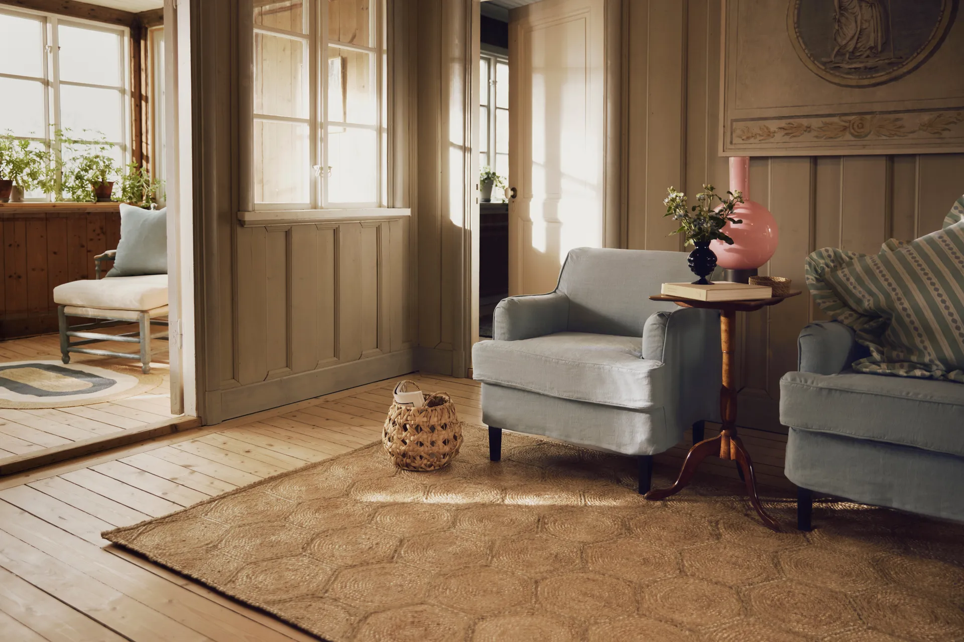 Elin gulvteppe, Honey comb natural, 160x230 cm Dixie