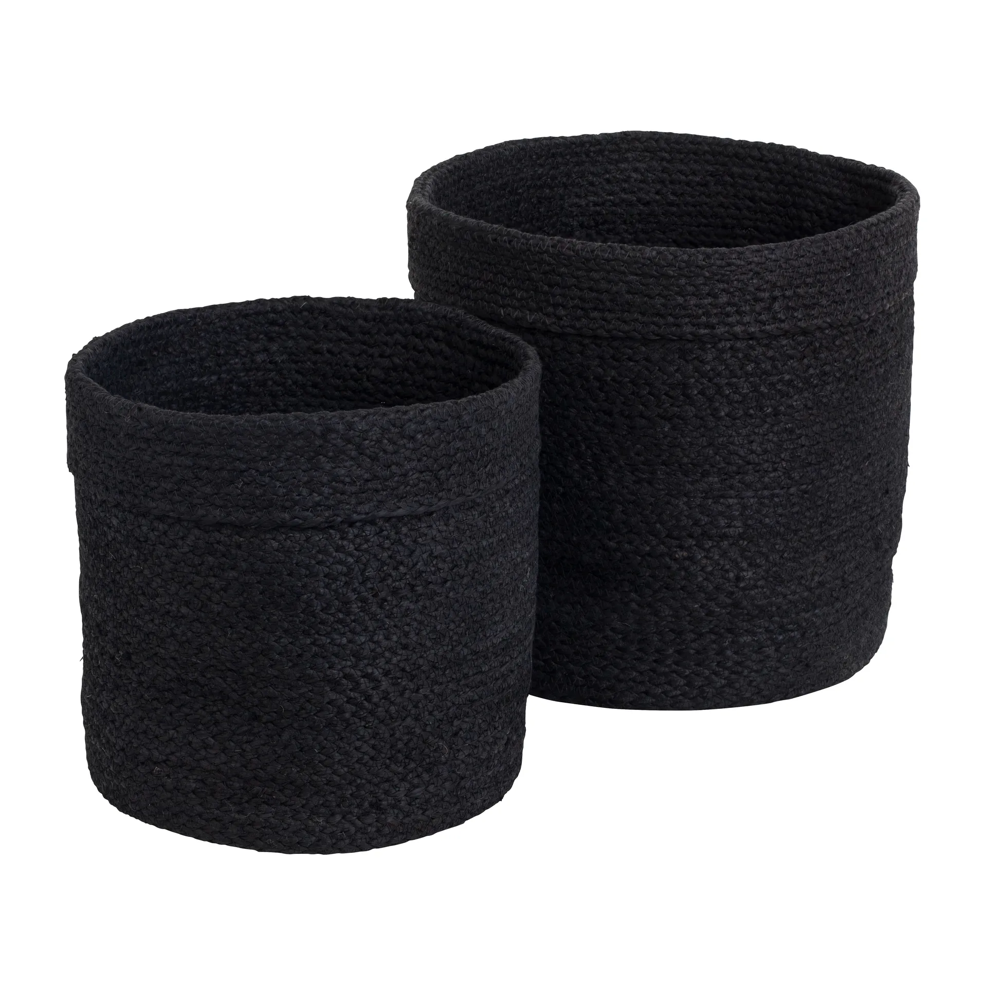 Elin oppbevaringskurv 2-pakning, Svart Dixie