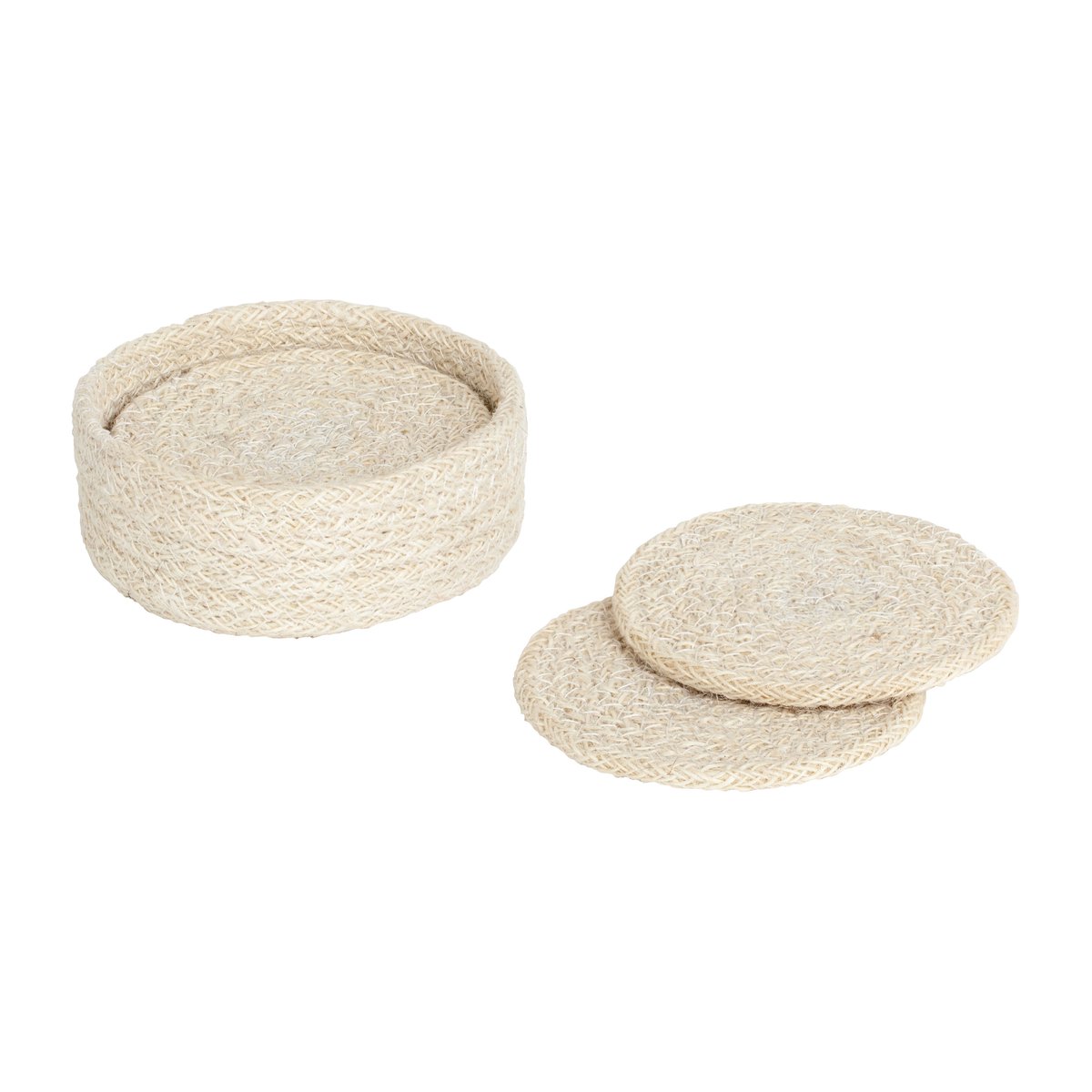 Dixie Ella glassunderlag 10,5 cm 6-pakning Pure white