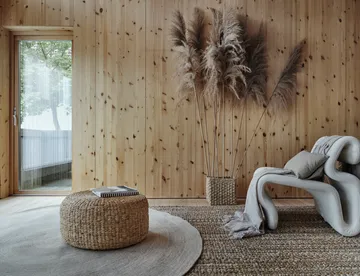 Ella jutegulvteppe Ø150 cm - Hvit-natur - Dixie