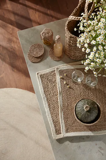 Emil spisebrikke - natur-hvit - Dixie