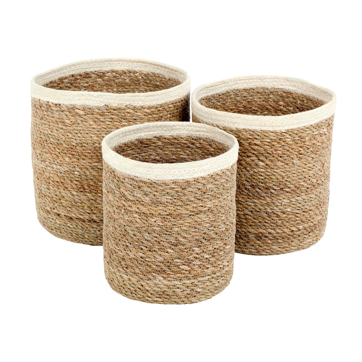 Dixie Emil Storage kurv 3-stk small Natur-hvit