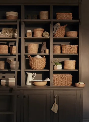 Esther oppbevaringskurv 2-pakning - Natur - Dixie