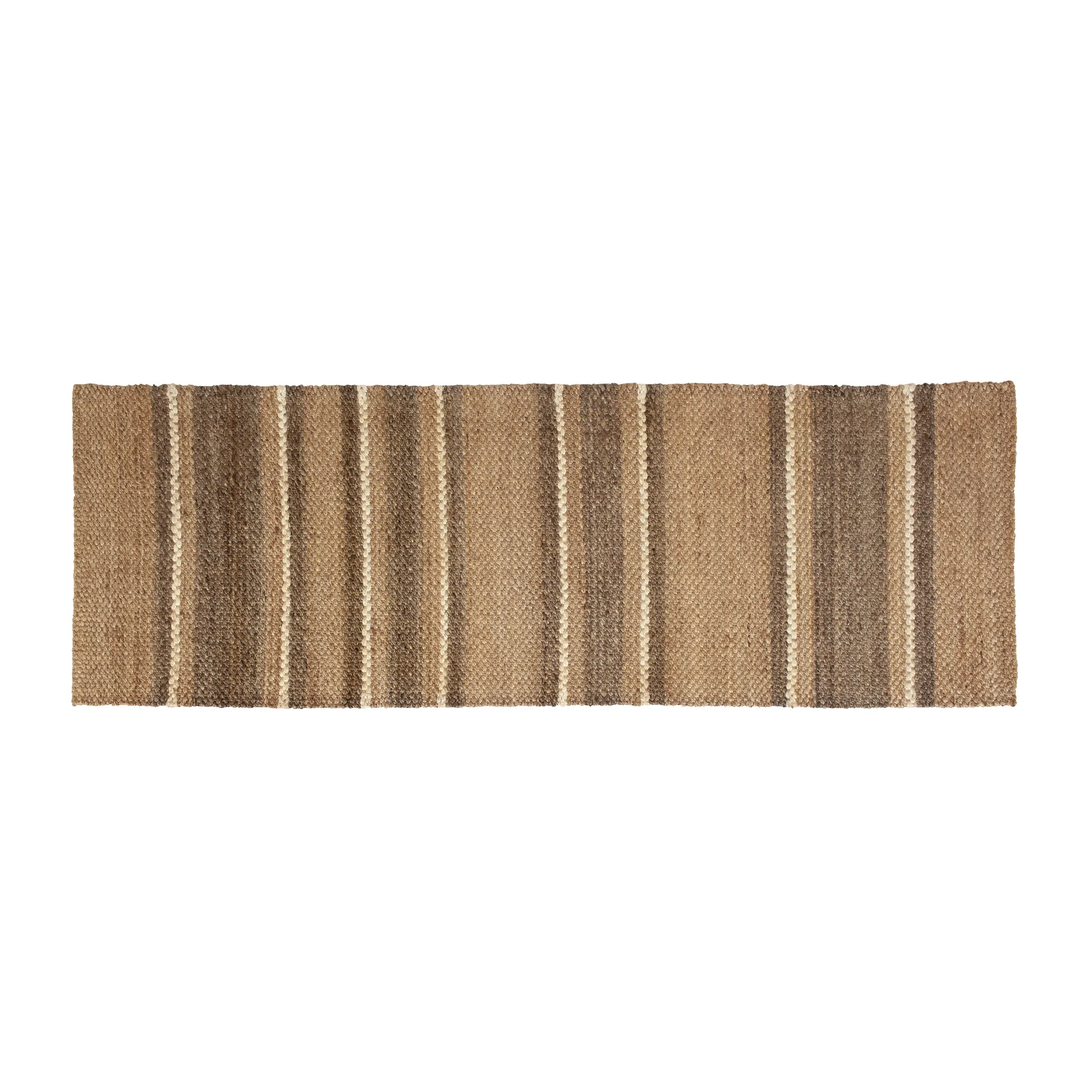 Fanny striped jutematte, Natur, 80 x 250 cm Dixie