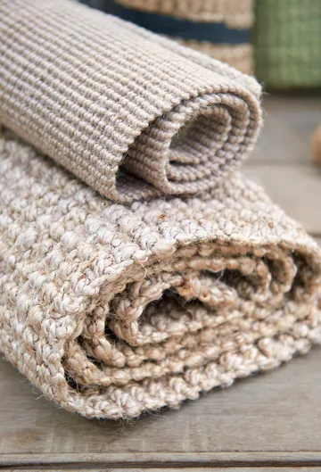 Fiona jutegulvteppe grått - 60x90 cm - Dixie