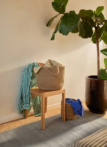 Fiona juteteppe 80 x 180 cm - Cement grey - Dixie