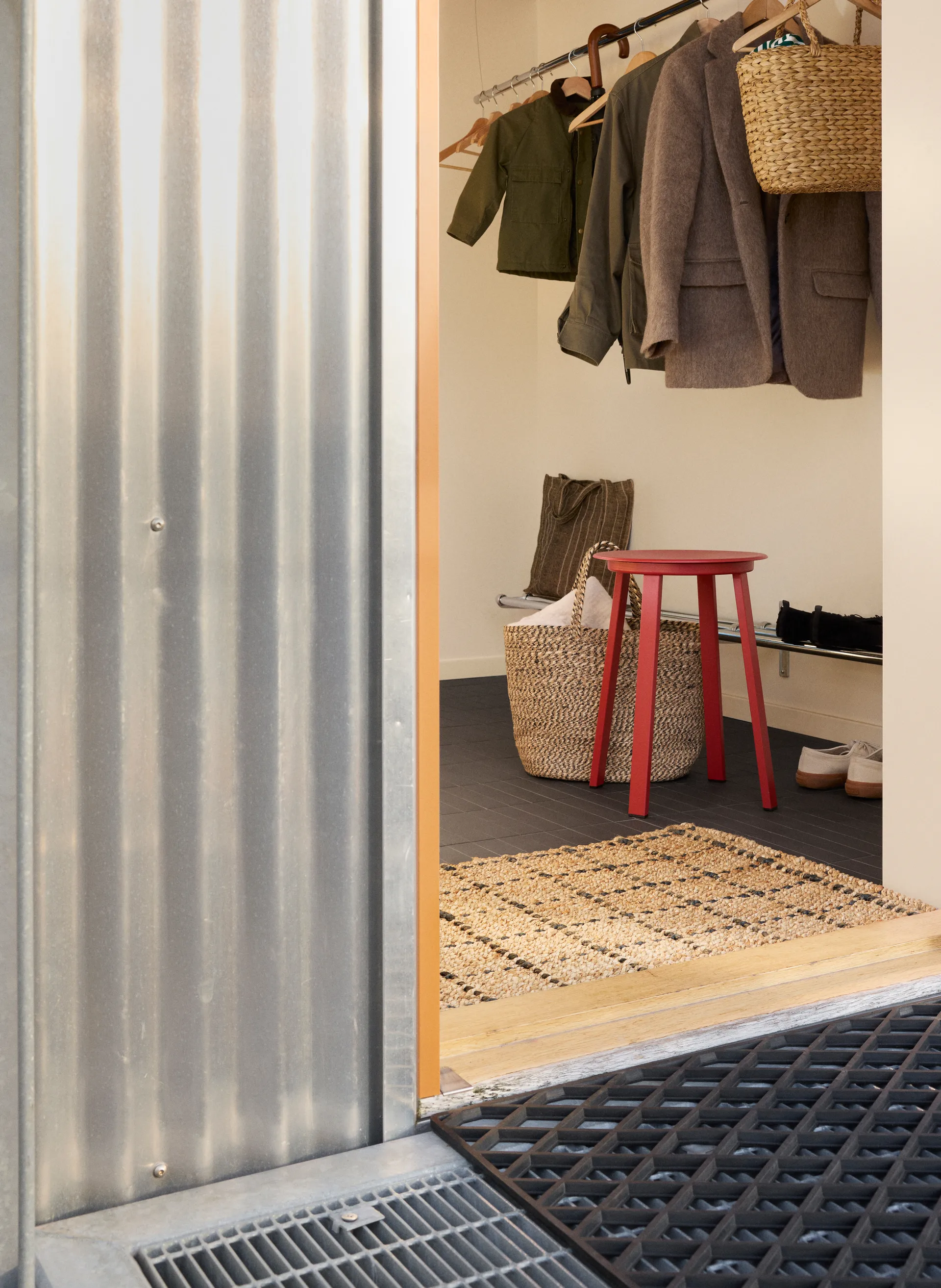 Freja dørmatte rutete 60 x 90 cm, Natural-dark grey Dixie