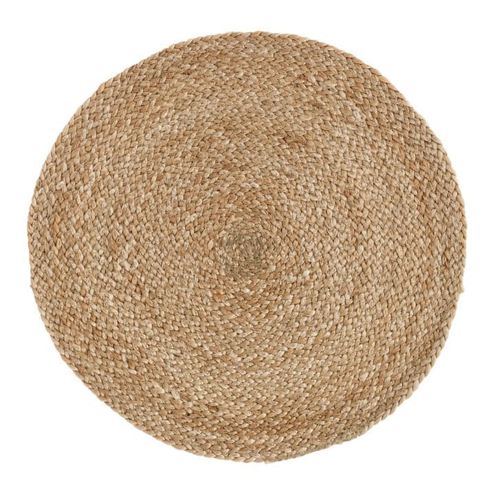 Jute Braided spisebrikke Ø38 cm - Natur - Dixie