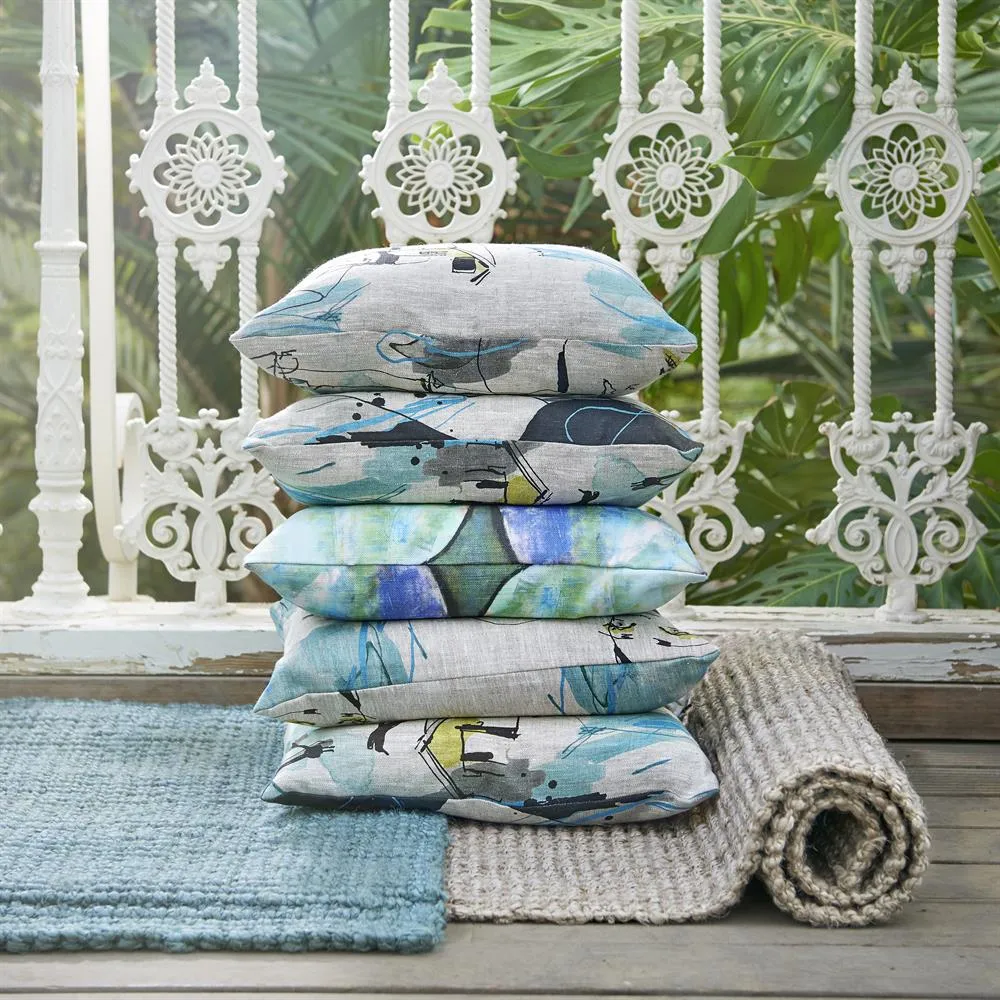 Jutegulvteppe ocean, 90x60 cm Dixie