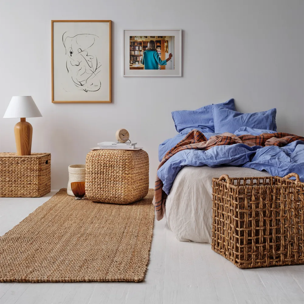 Lily sittepuff, Naturlig, vannhyasint, kvadratisk Dixie