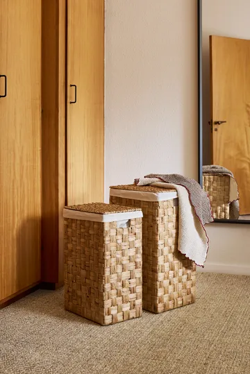 Lily tøyvaskekurv rektangulær 2 deler - Natural - Dixie