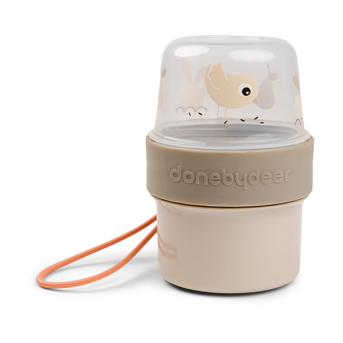 Done by deer Birdee To go 2-way beger S Sand | Skandinavisk Design | Matbokser | Beige