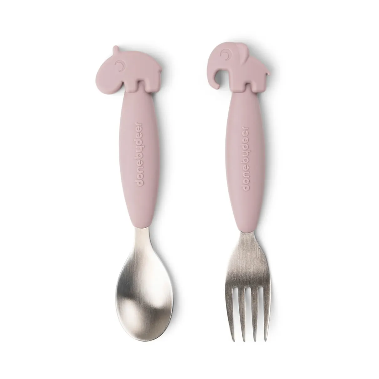 Deer Friends Easy-grip bestikksett 2 deler, Powder Done by deer