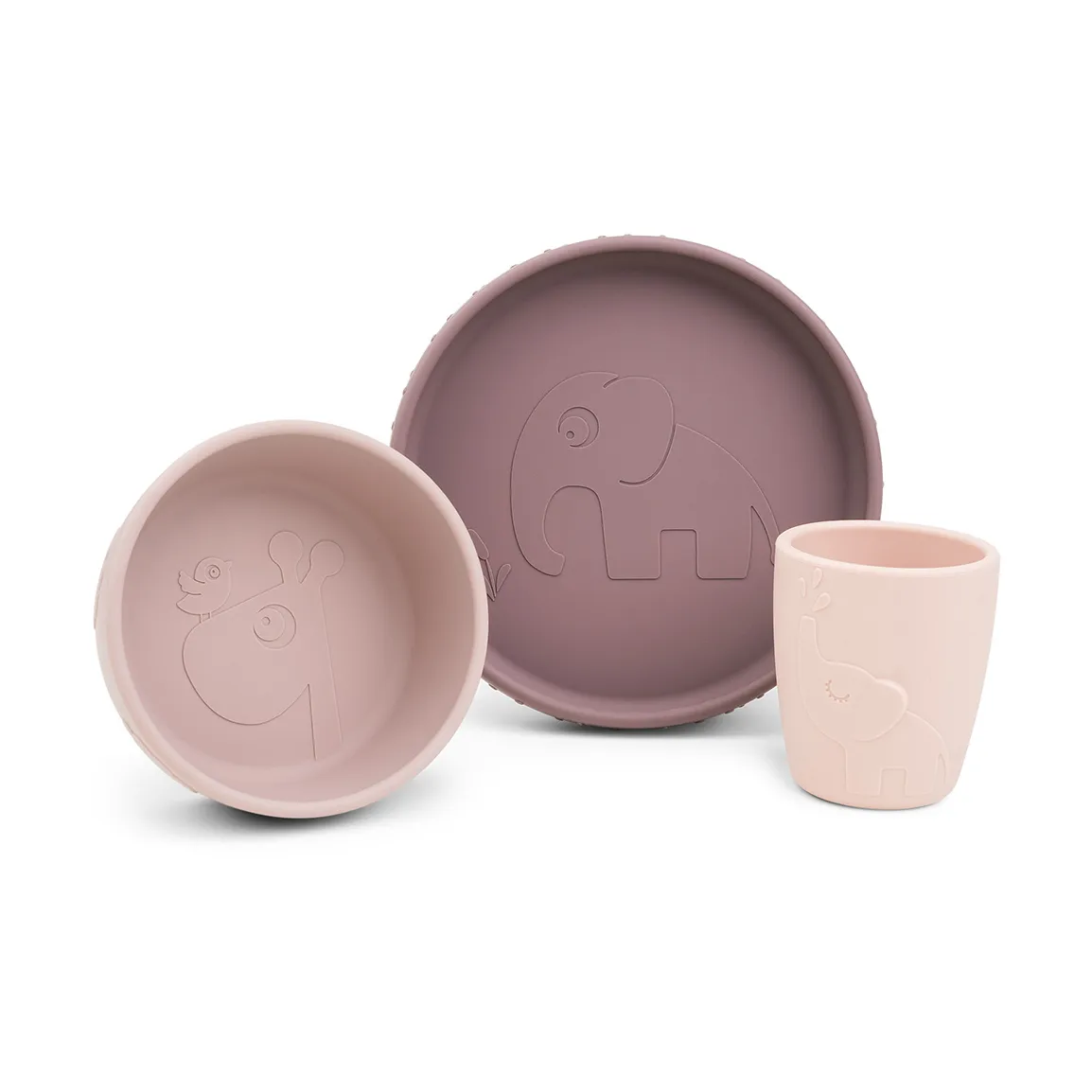 Deer Friends Stick&Stay barneservise 3 deler, Powder Done by deer