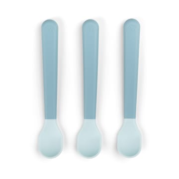 Easy-grip foodie skje 3-pk - Blue - Done by deer