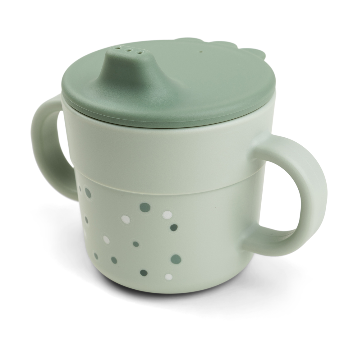 Done by deer Happy Dots foodie tutekopp 21,5 cl Green