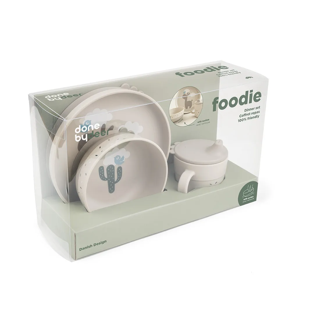 Lalee foodie barneservise 3 deler, Sand Done by deer