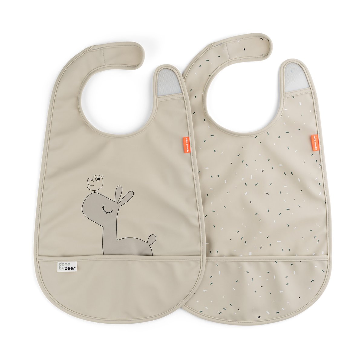 Done by deer Lalee smekke med borrelås 2-pk Sand