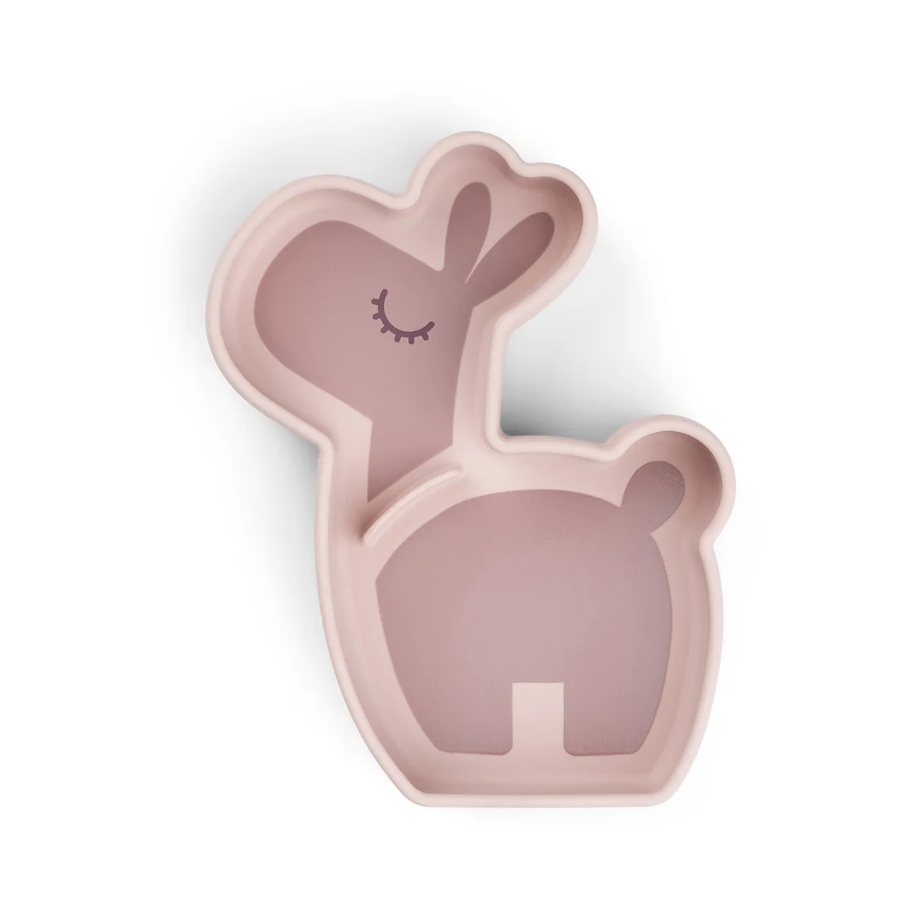 Lalee Stick&Stay barnetallerken 13,5x18 cm, Powder Done by deer