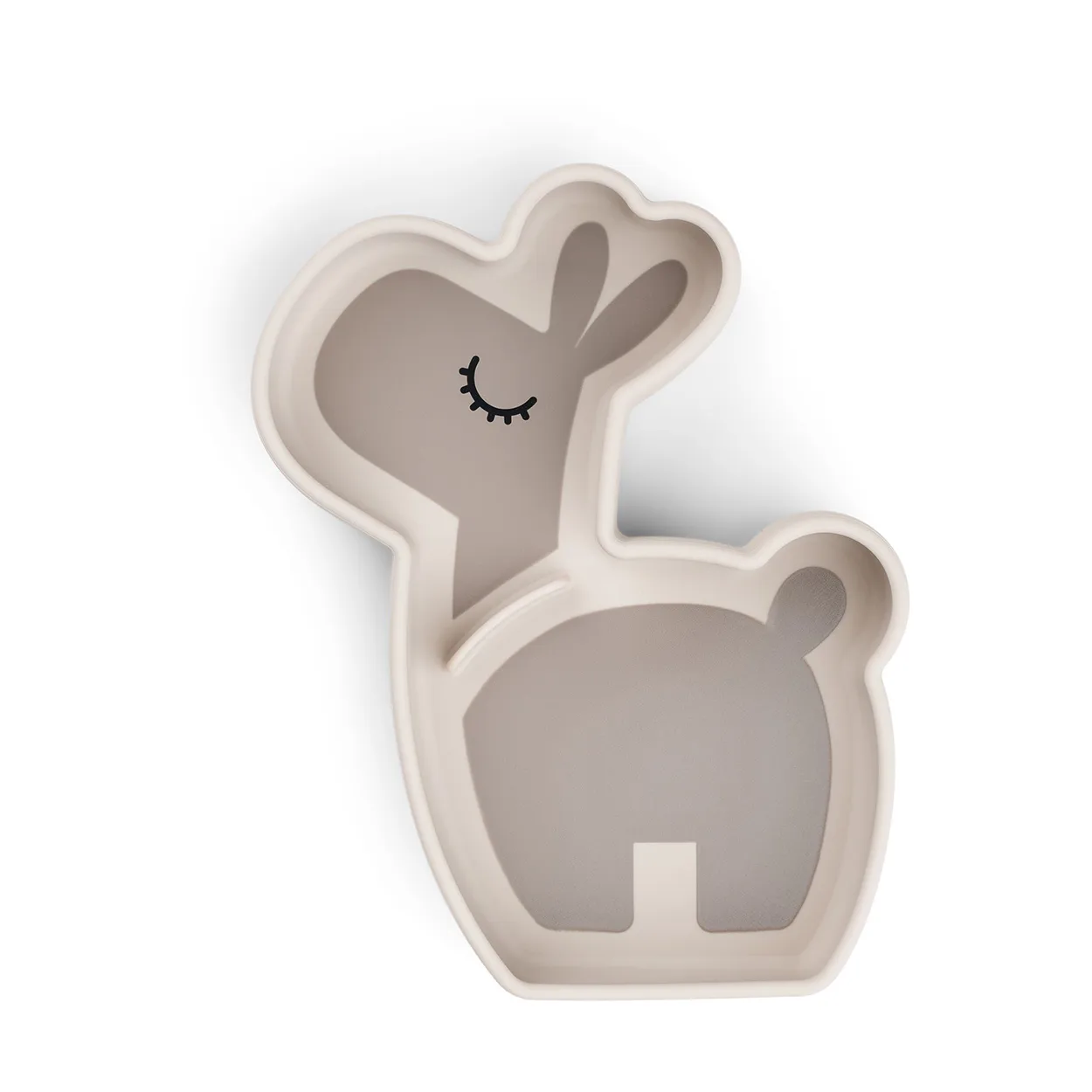 Done by deer Lalee Stick&Stay barnetallerken 13,5x18 cm Sand