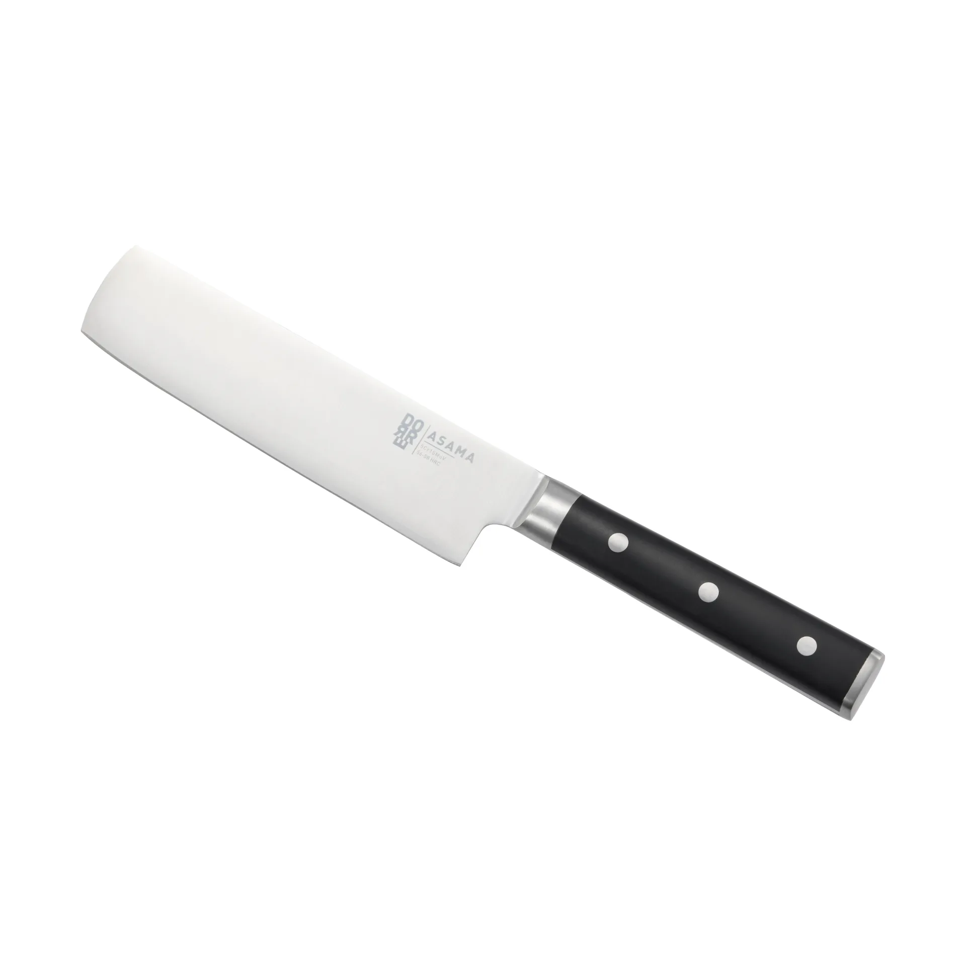 Asama Nakiri grønnsakshakke, Rustfritt stål, svart, 31 cm Dorre